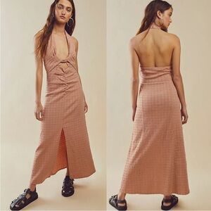 NEW FREE PEOPLE ENDLESS SUMMER NYA MAXI DRESS Medium Pink